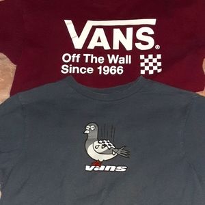 2 Vans t-shirts